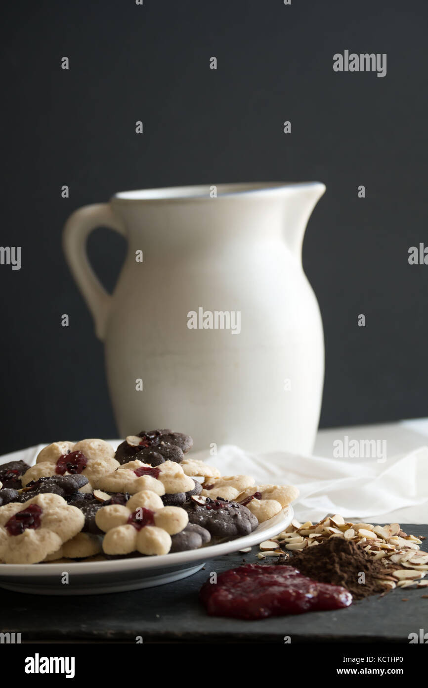 Vacanze di Natale di zucchero i cookie-gourmet di pianificazione del partito Foto Stock