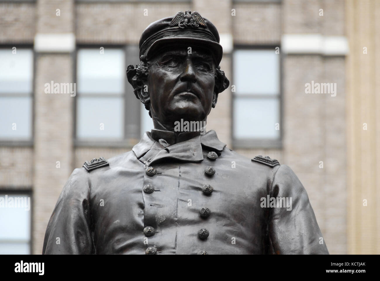 L'ammiraglio farragut statua in Madison Square Park di New York City Foto Stock