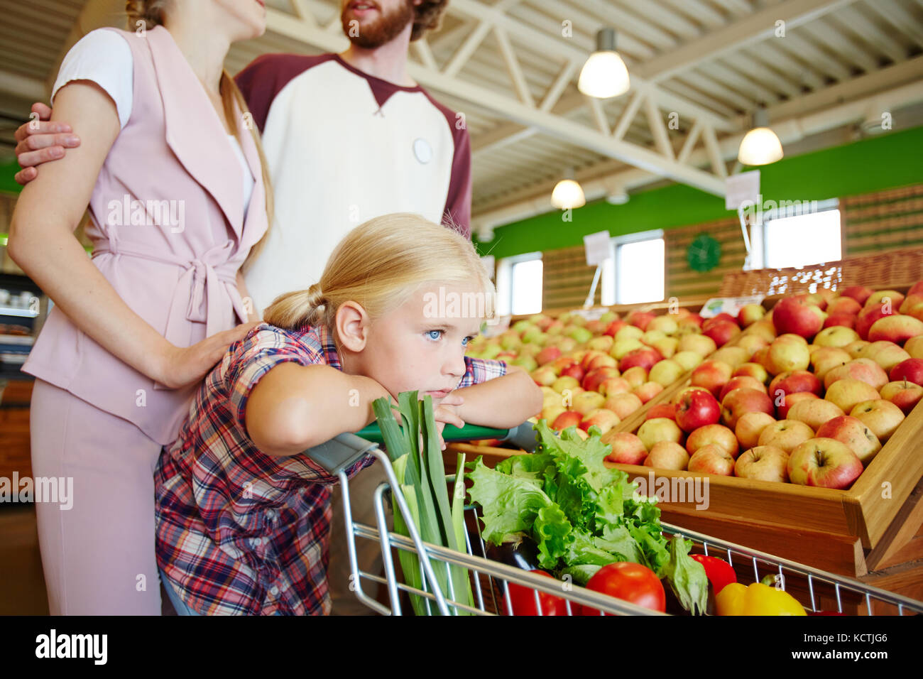 Stanco di shopping Foto Stock