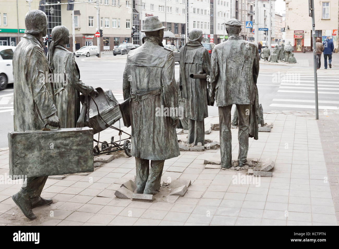 1 marzo 2015 - Wroclaw, Polonia: Il anonimo pedoni - memoriale per l introduzione della legge marziale in Polonia. Foto Stock