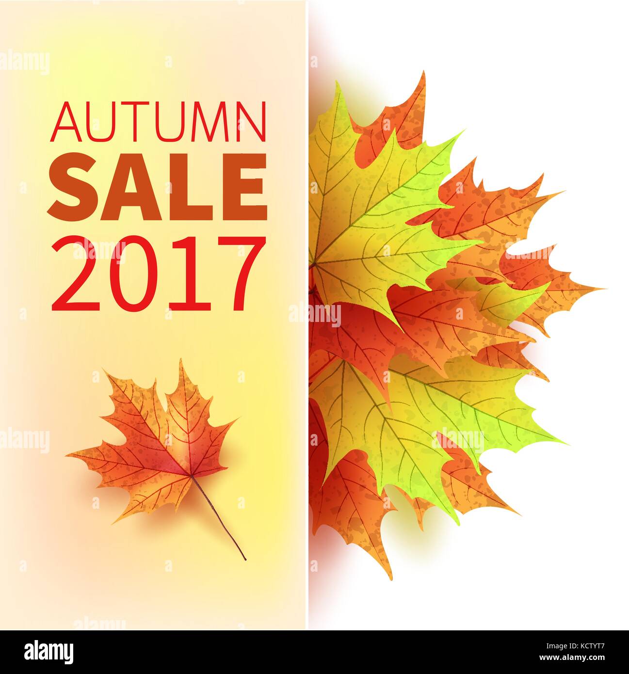 Foglie di autunno. brillanti colori d'autunno foglie di acero. modello per  cartelloni. stagionale in vendita in negozio. illustrazione vettoriale  Immagine e Vettoriale - Alamy