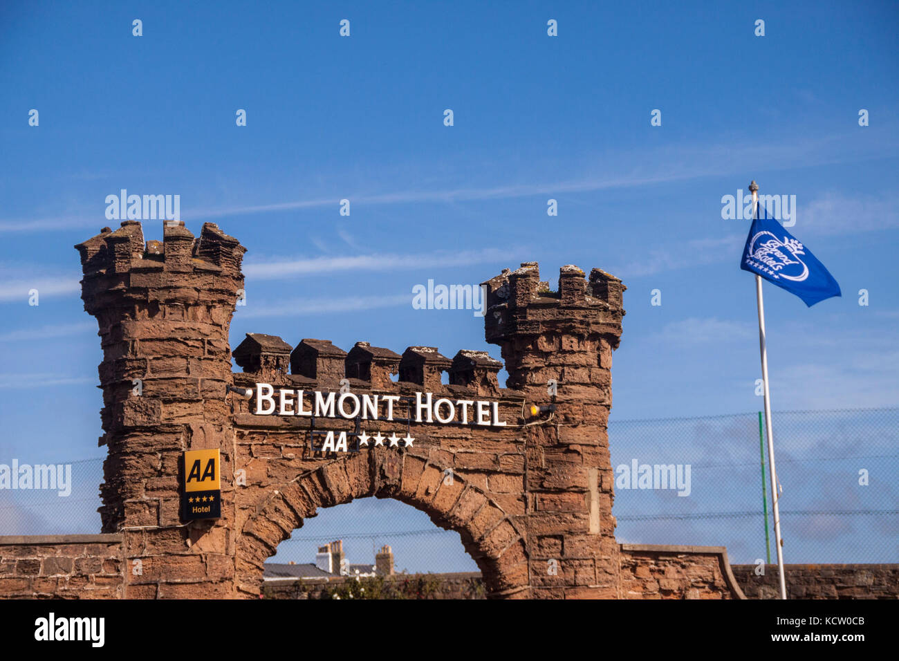 Il Belmont Hotel sul lungomare di Sidmouth, uno dei Brend group hotels. Foto Stock