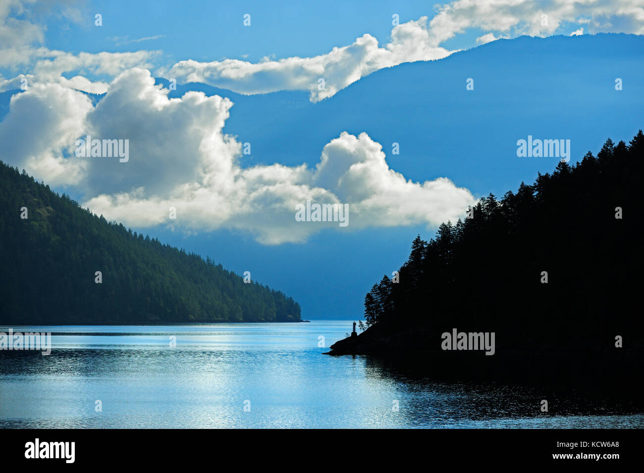 Jervis aspirazione, la Sunshine Coast, British Columbia, Canada Foto Stock