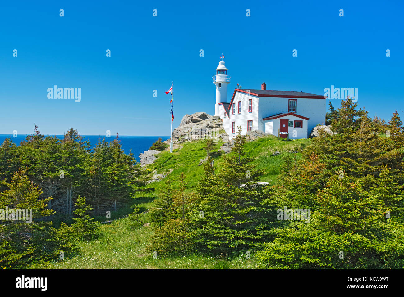 Lobster cove capo faro a rocky Harbour, Parco Nazionale Gros Morne, Terranova e Labrador, Canada Foto Stock