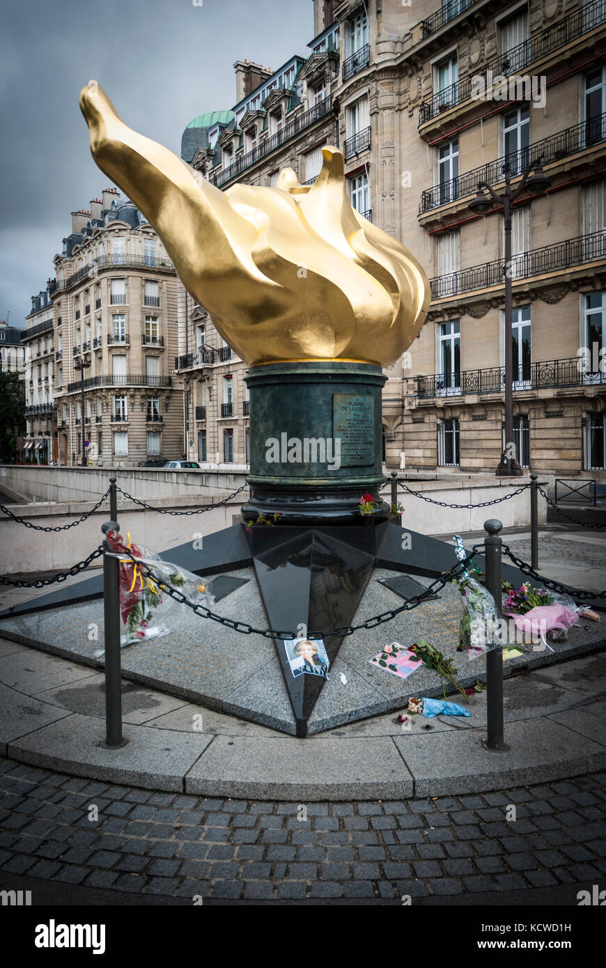 Il memorial dedicato alla Principessa Diana a Parigi Foto Stock