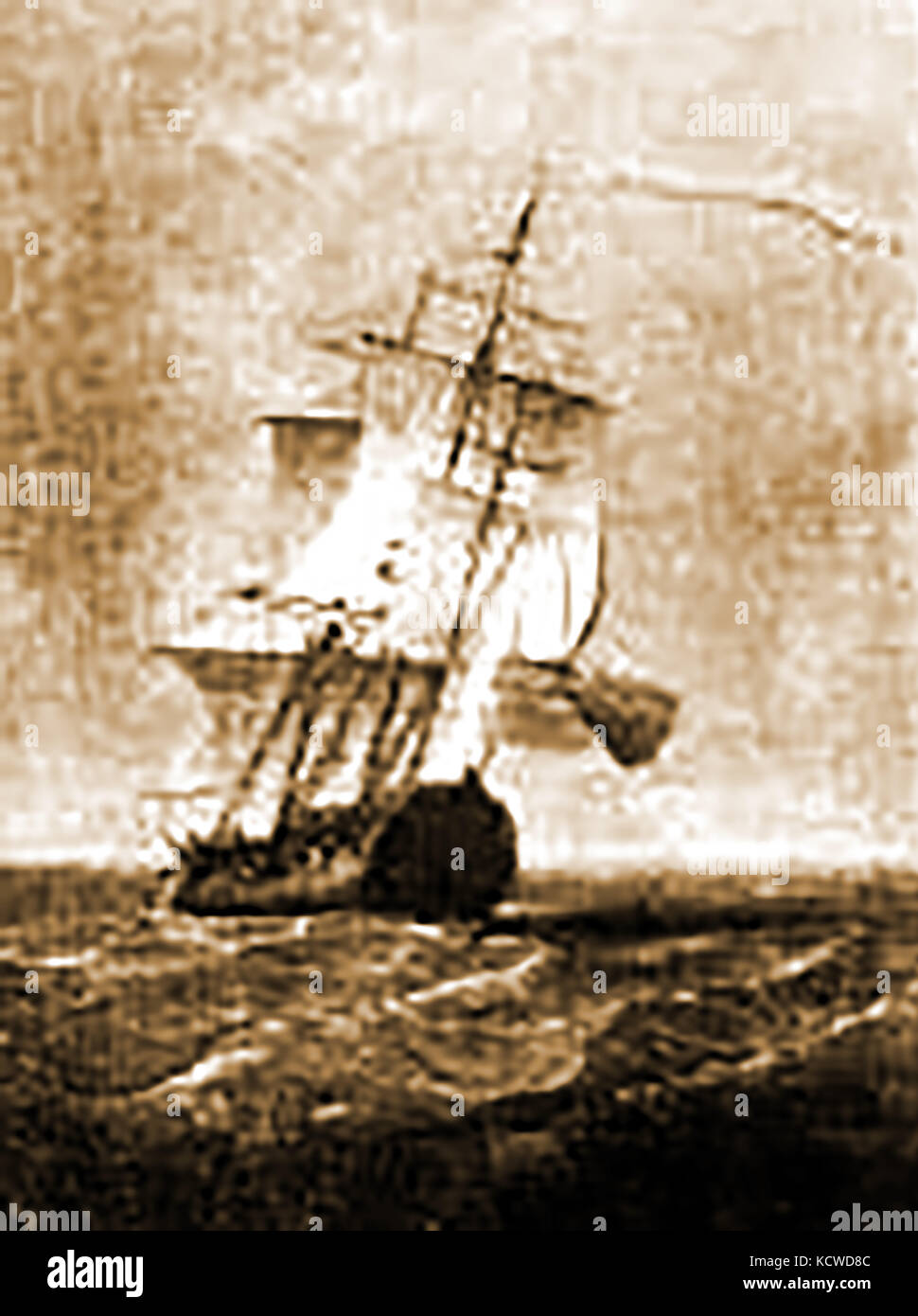 C1750 la nave di Boston BETHEL posseduti da Josiah Quincy e Edward Jackson. Il capitano è stato Isaac Freeman Foto Stock
