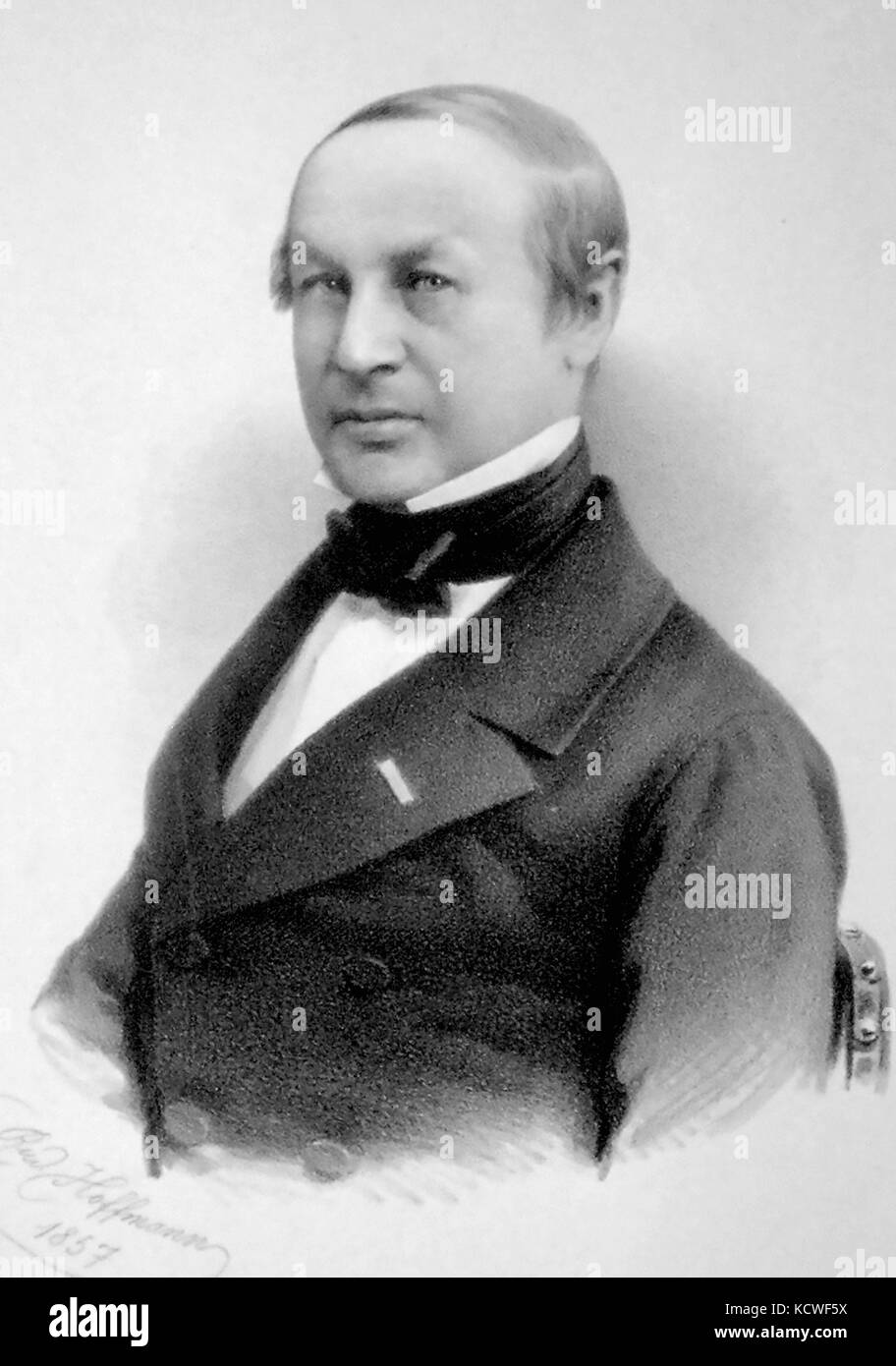 Theodor SCHWANN (1810-1882) fisiologo tedesco Foto Stock