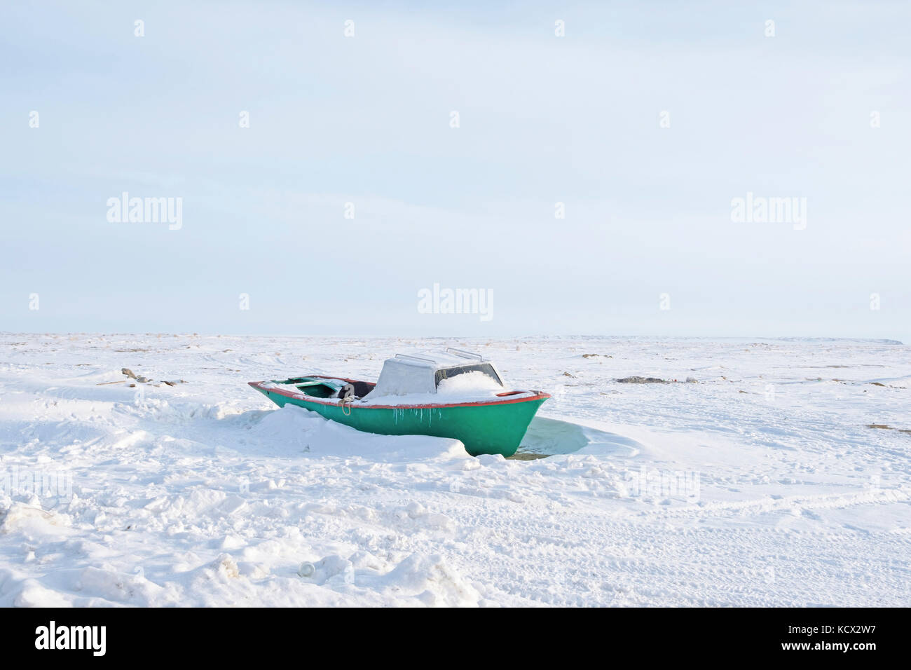 Questa barca ha una storia strana, quando escono dalla fabbrica, hanno fatto un errore di UGE, era troppo pesante rimanere sull'acqua. Ci siamo stati Foto Stock