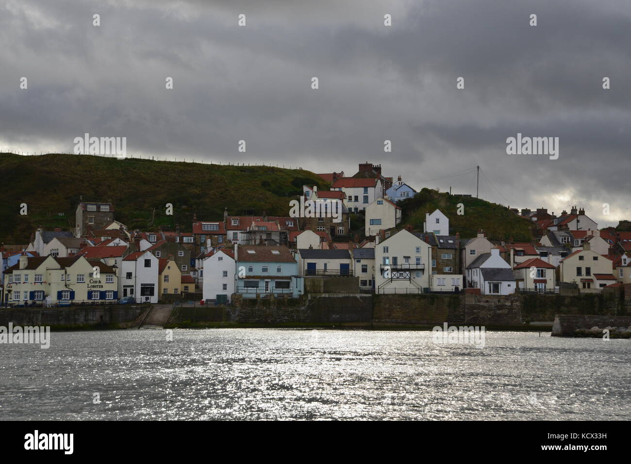 Staithes, North Yorkshire Coast, Regno Unito Foto Stock