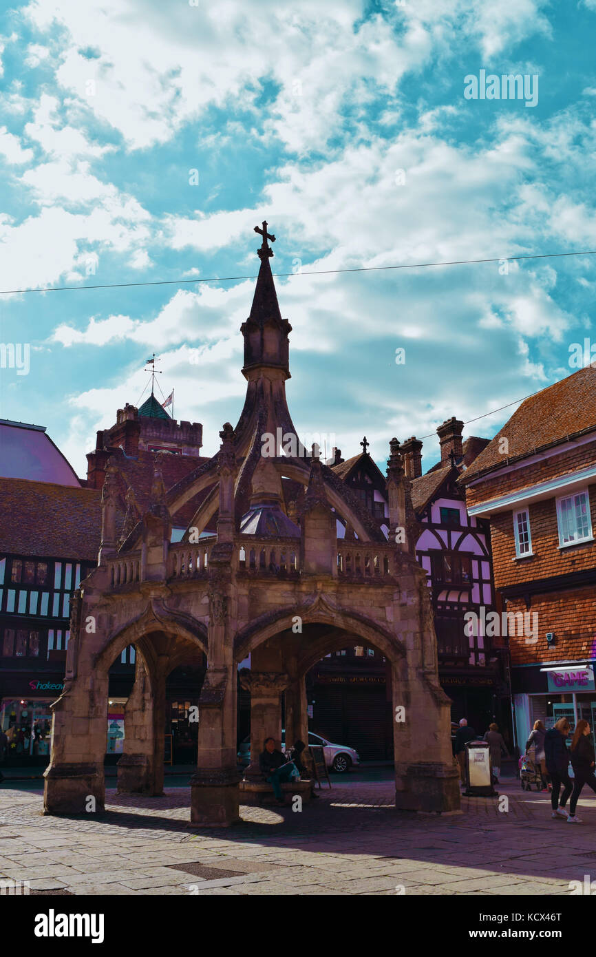 Salisbury market cross Foto Stock