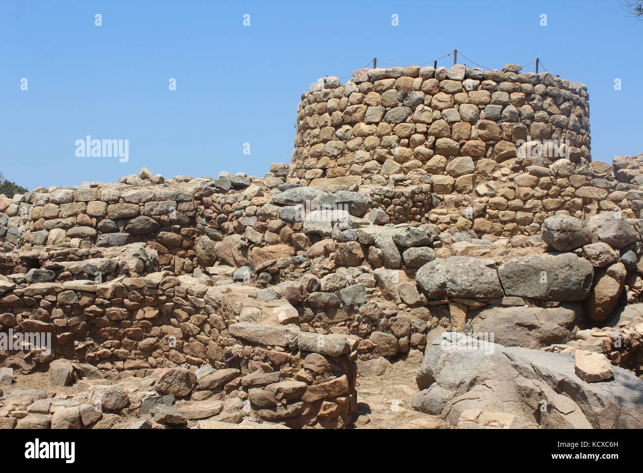 Nuraghe albucciu in provincia di Olbia Tempio Pausania, Sardegna Foto Stock