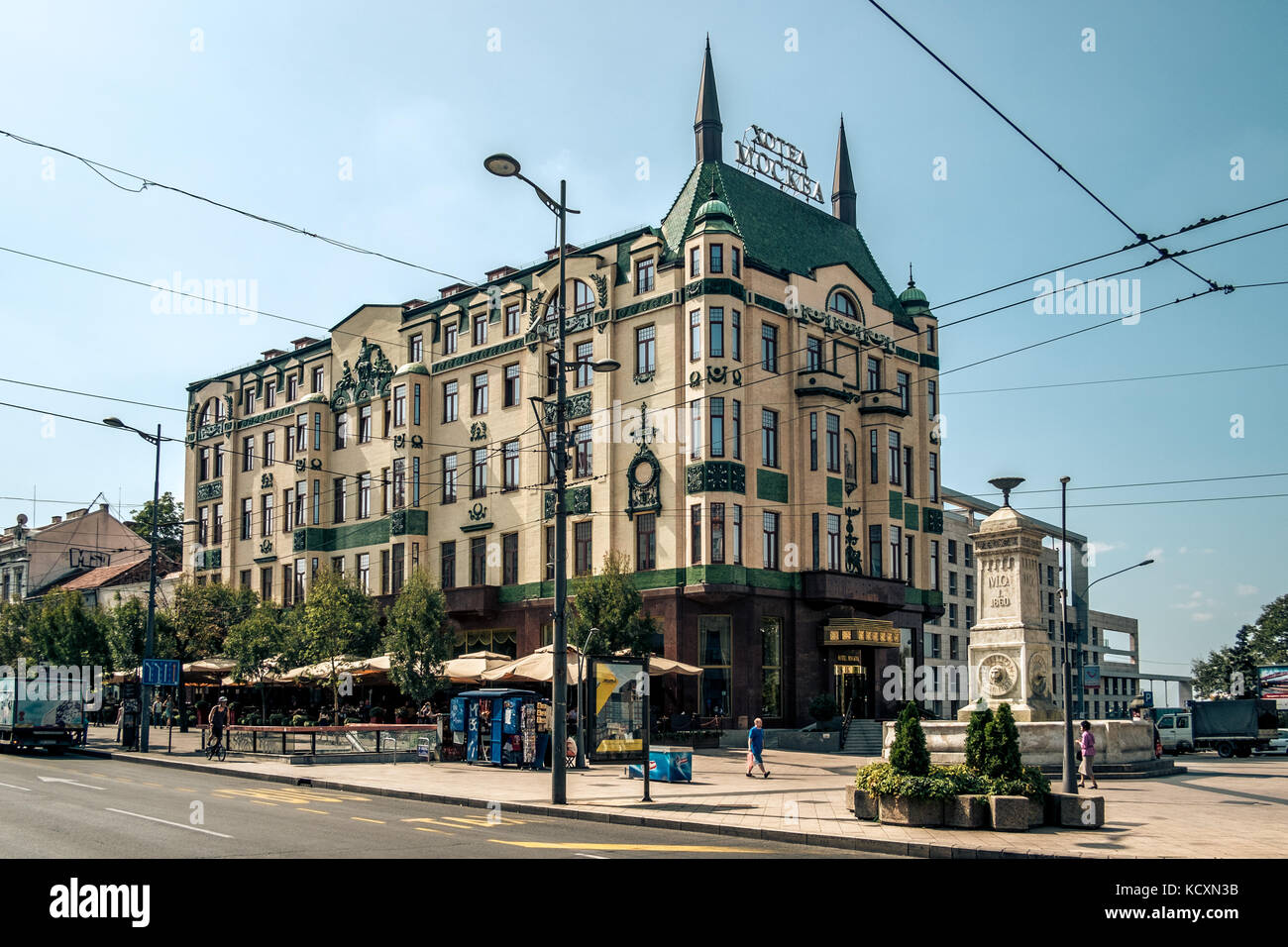 Belgrado, Serbia, Balcani - Hotel Moscow. Foto Stock