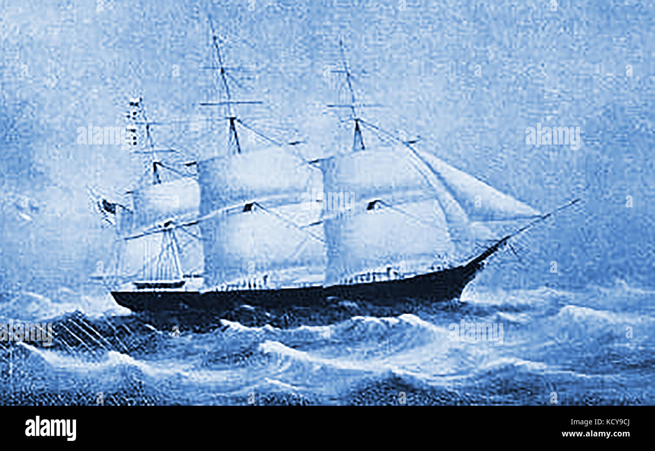 La nave ARGONAUT costruito nel 1843 a Medford USA. Di proprietà di John Ellerton Lodge di Boston Foto Stock