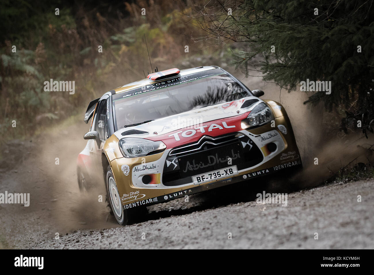 Mads Ostberg al Galles World Rally Championship (WRC) Rally GB in Galles, Regno Unito Foto Stock