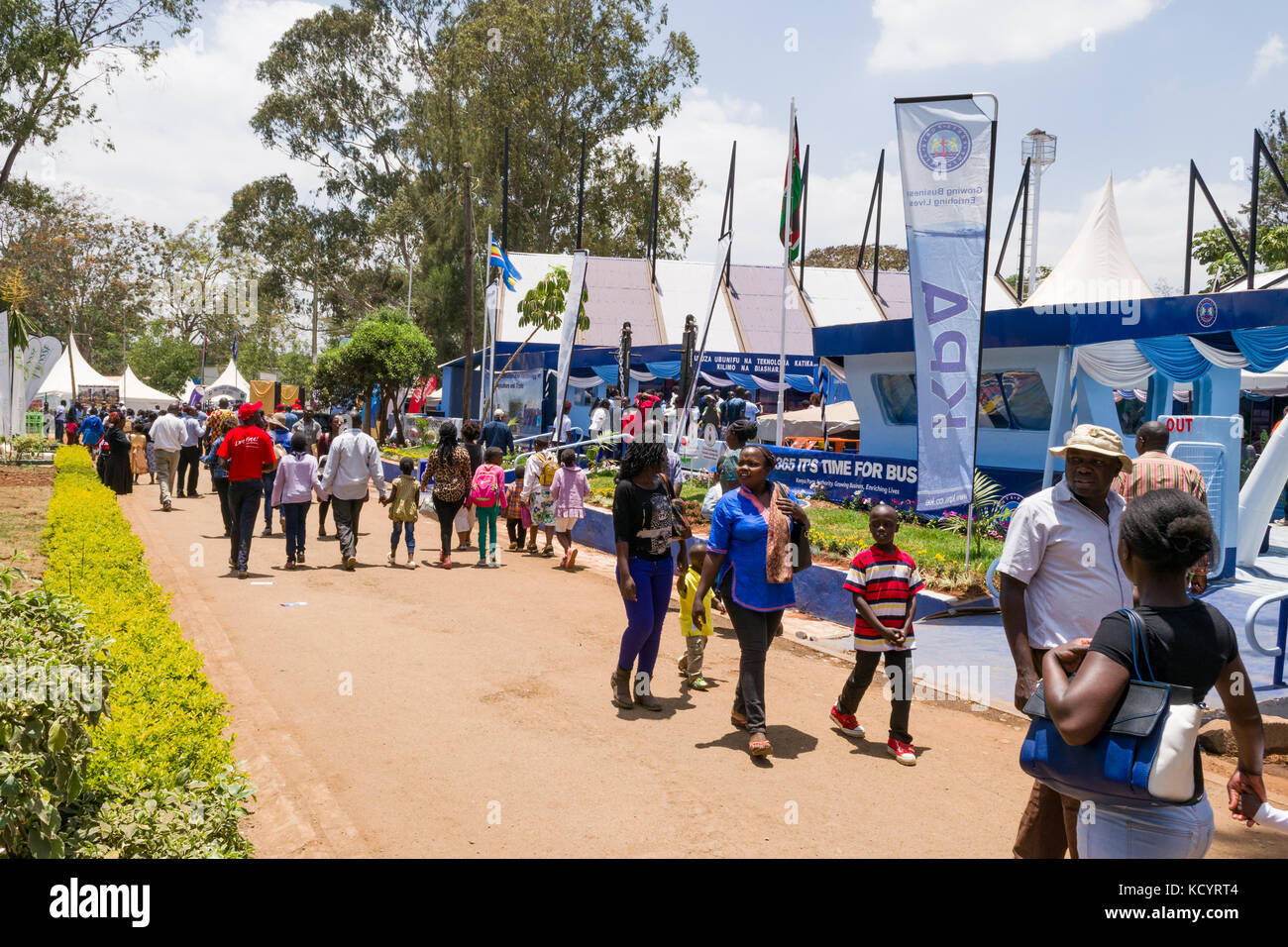 Kenya porte presentano Autorità di stallo, Nairobi Fiera Internazionale, Kenya Foto Stock