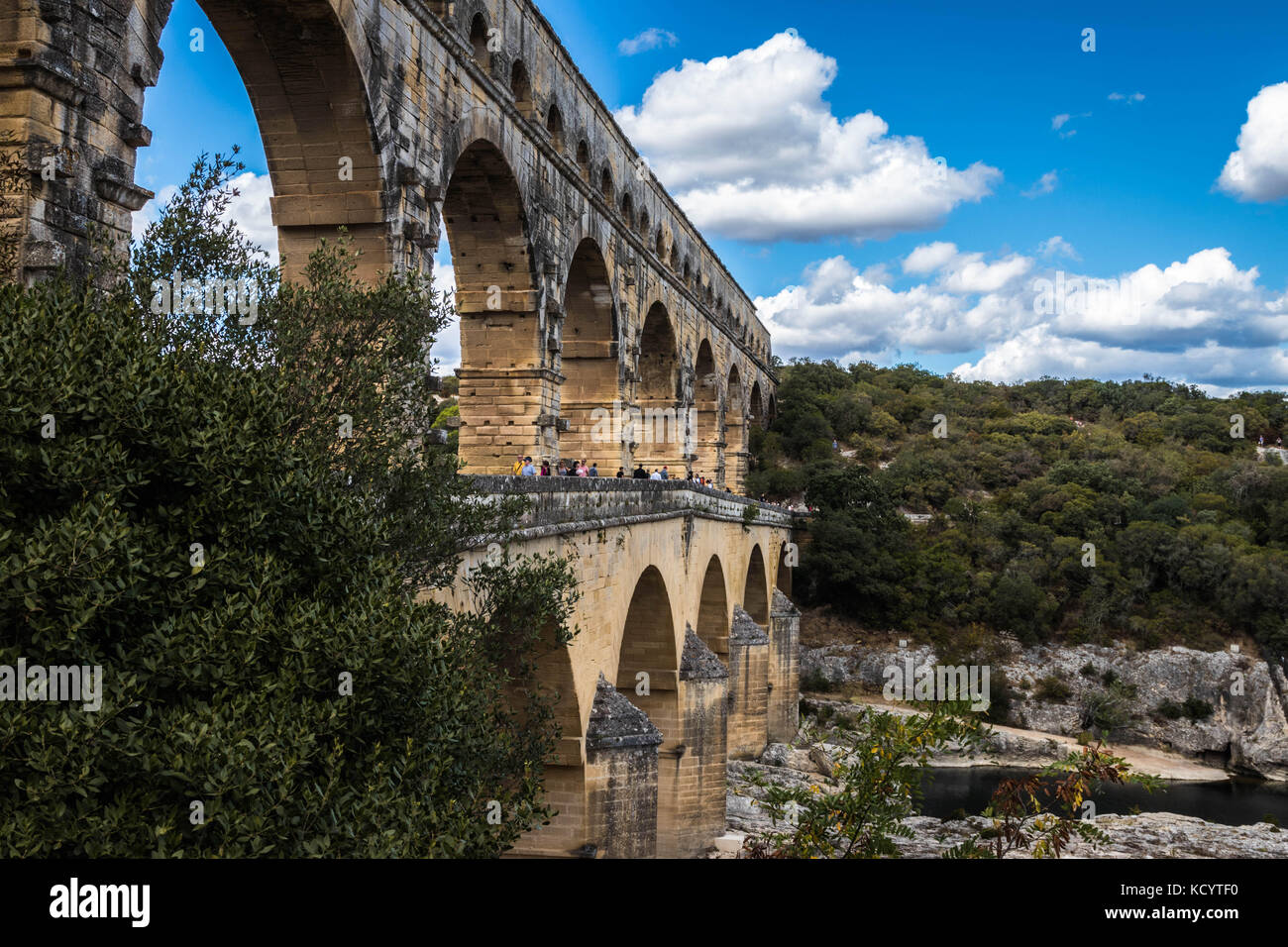 Pont du Gard Foto Stock