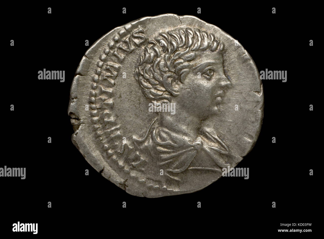 Medaglia dell'Imperatore Geta Foto Stock