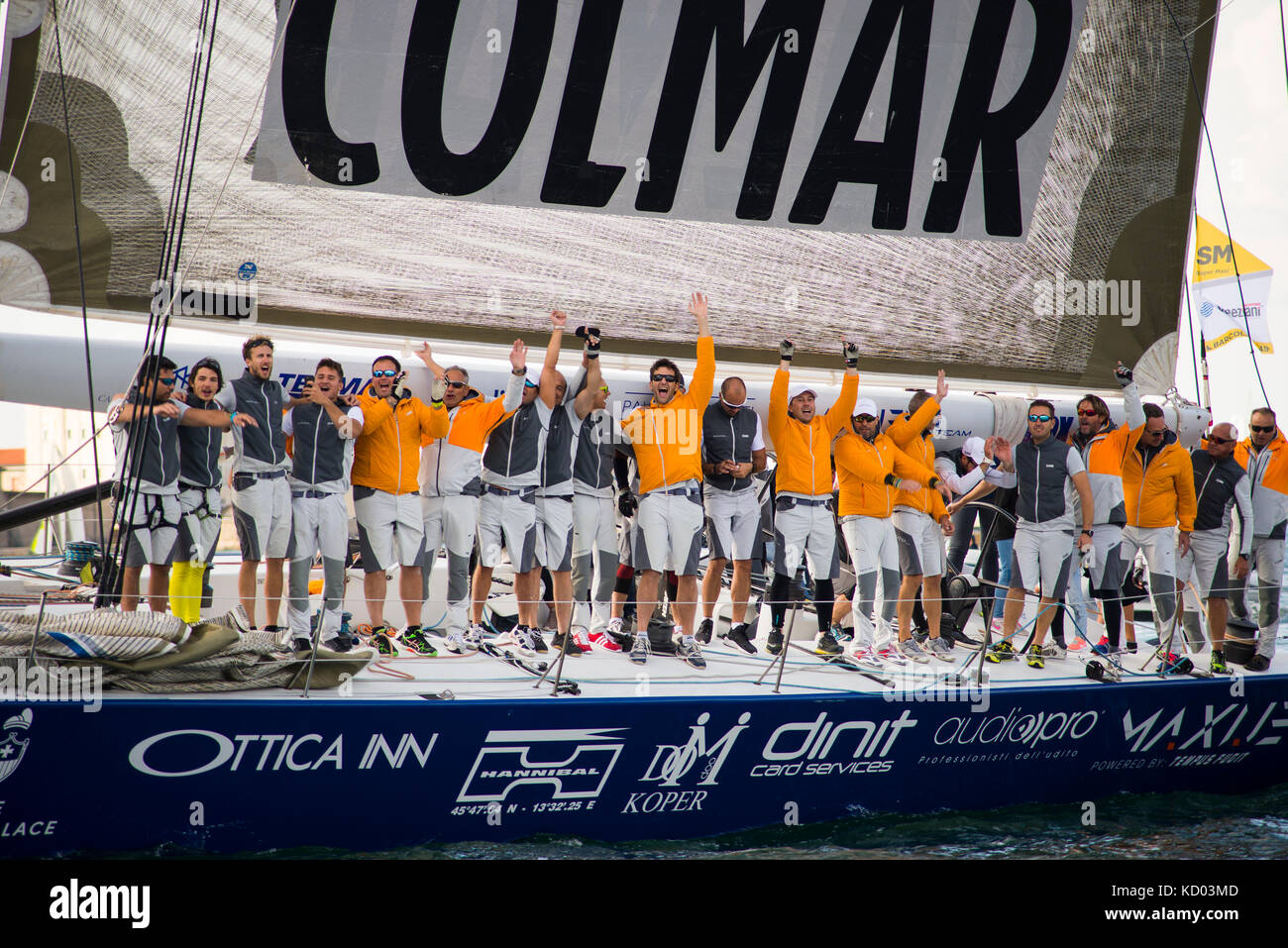 08.10.2017 Trieste, Italia. Barcolana Foto Stock