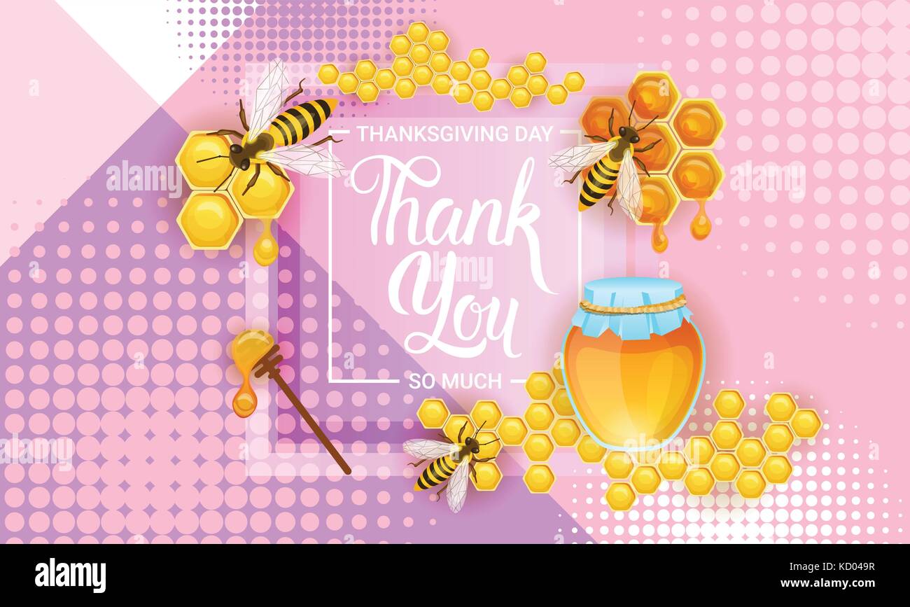 Felice giorno del ringraziamento autunno vacanza tradizionale biglietto di auguri Illustrazione Vettoriale