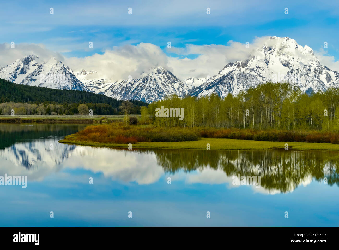 Lanca Bend, Grand Tetons National Park, Wyoming USA Foto Stock