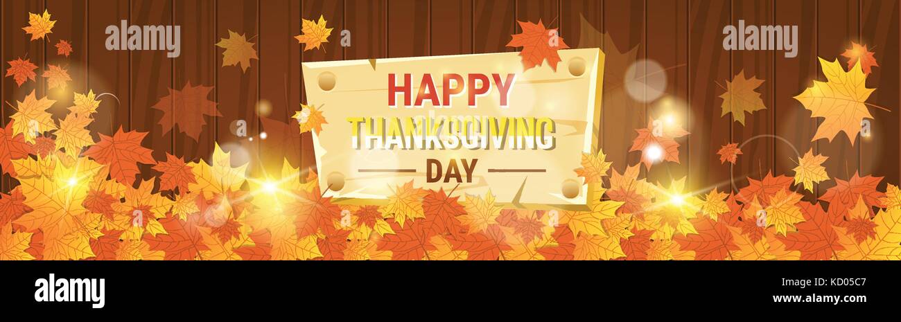 Felice giorno del ringraziamento autunno vacanza tradizionale biglietto di auguri Illustrazione Vettoriale