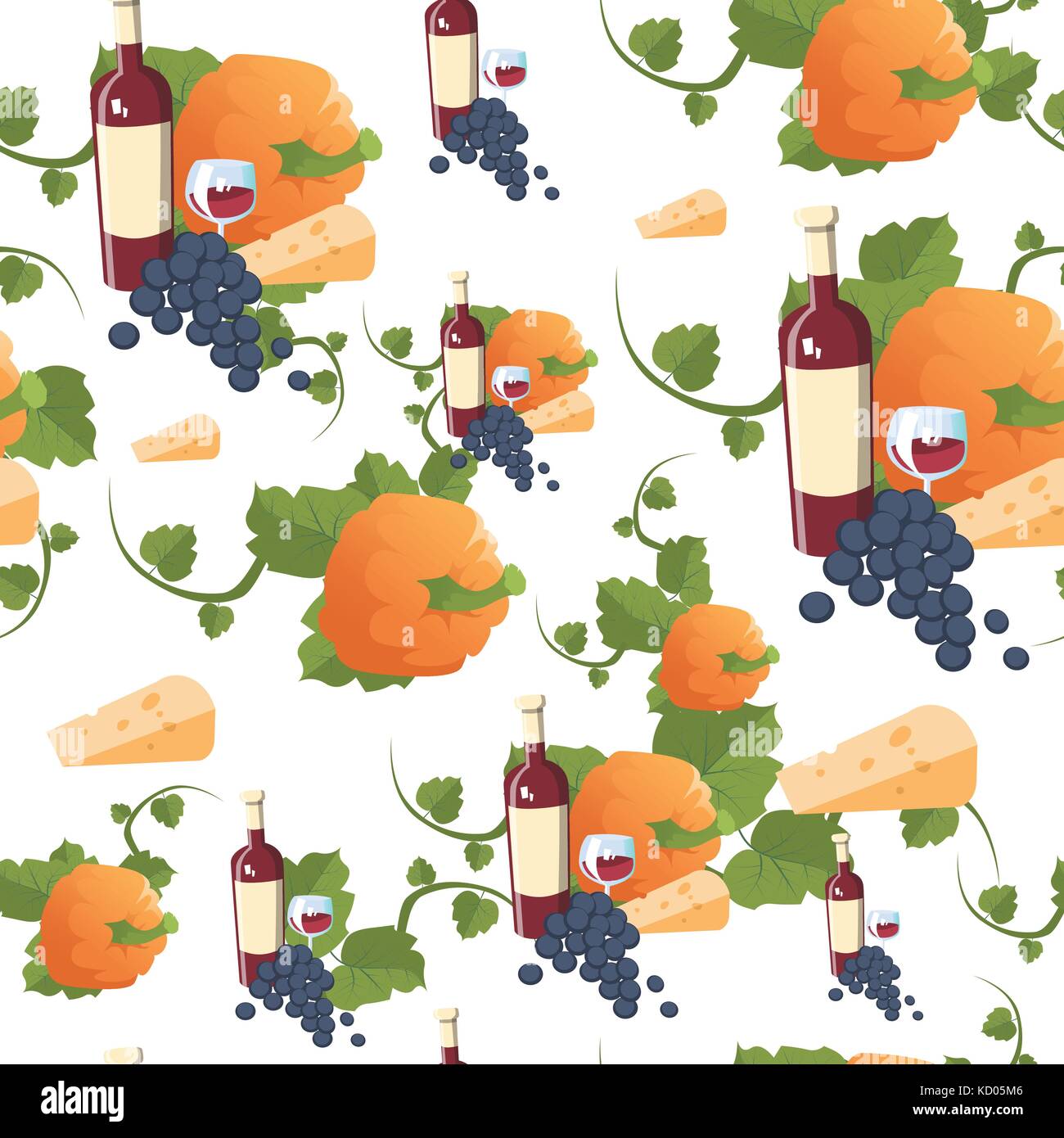 Autunno seamless pattern felice giorno del ringraziamento concetto raccolto tradizionale Ornamento per le vacanze Illustrazione Vettoriale