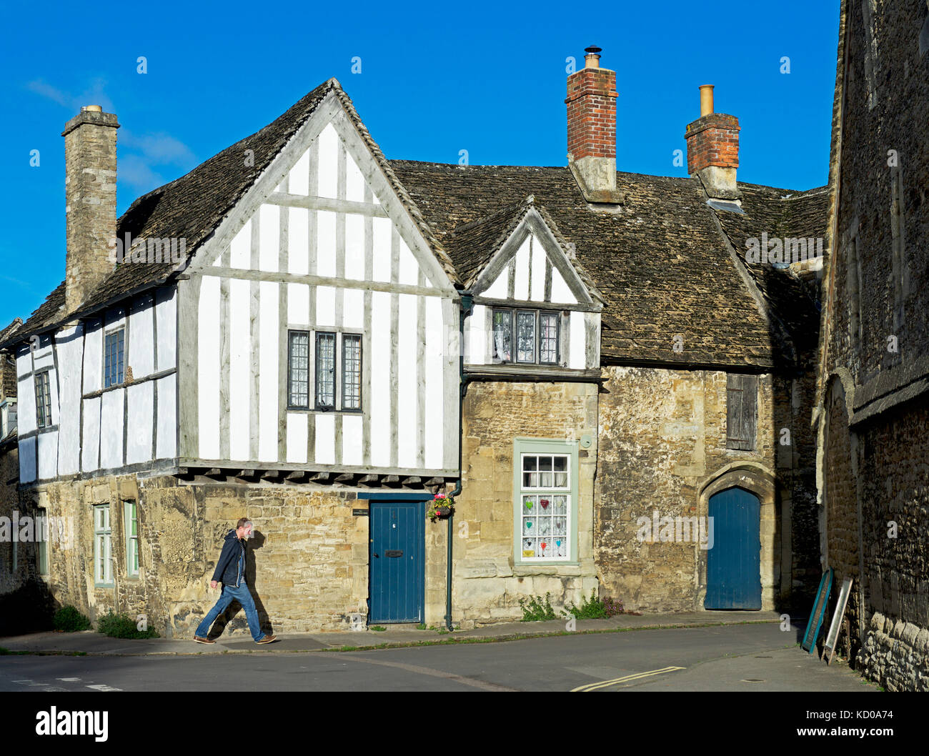 Il villaggio di Lacock, Wiltshire, Inghilterra, Regno Unito Foto Stock
