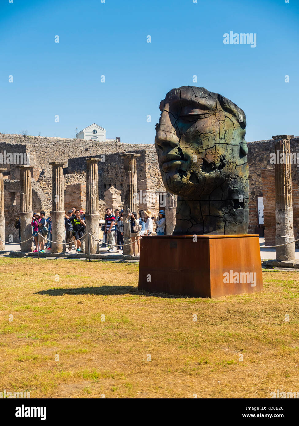 I resti di un tempio di Pompei, Napoli, campania, Italy Foto Stock