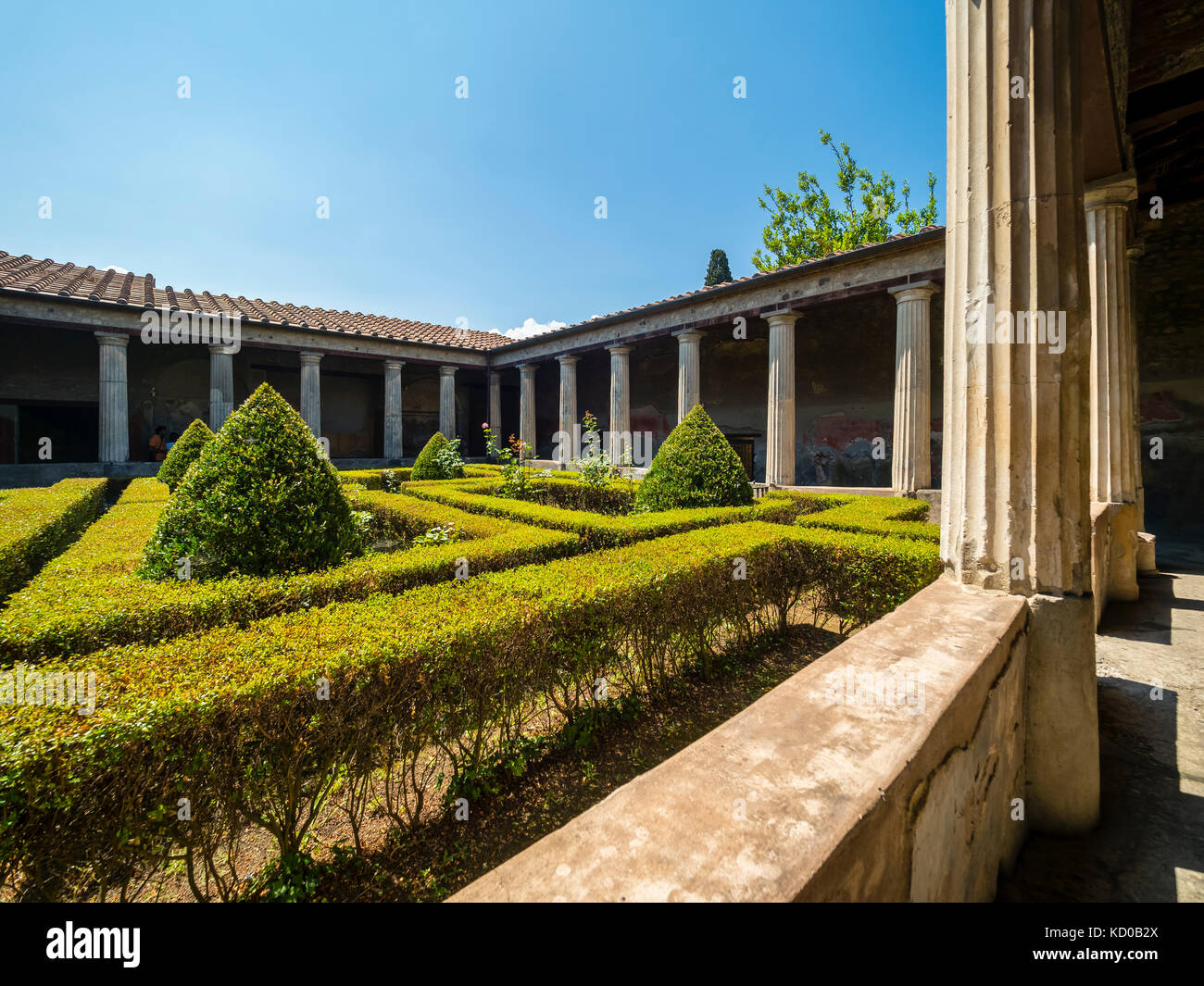 I resti di un tempio di Pompei, Napoli, campania, Italy Foto Stock