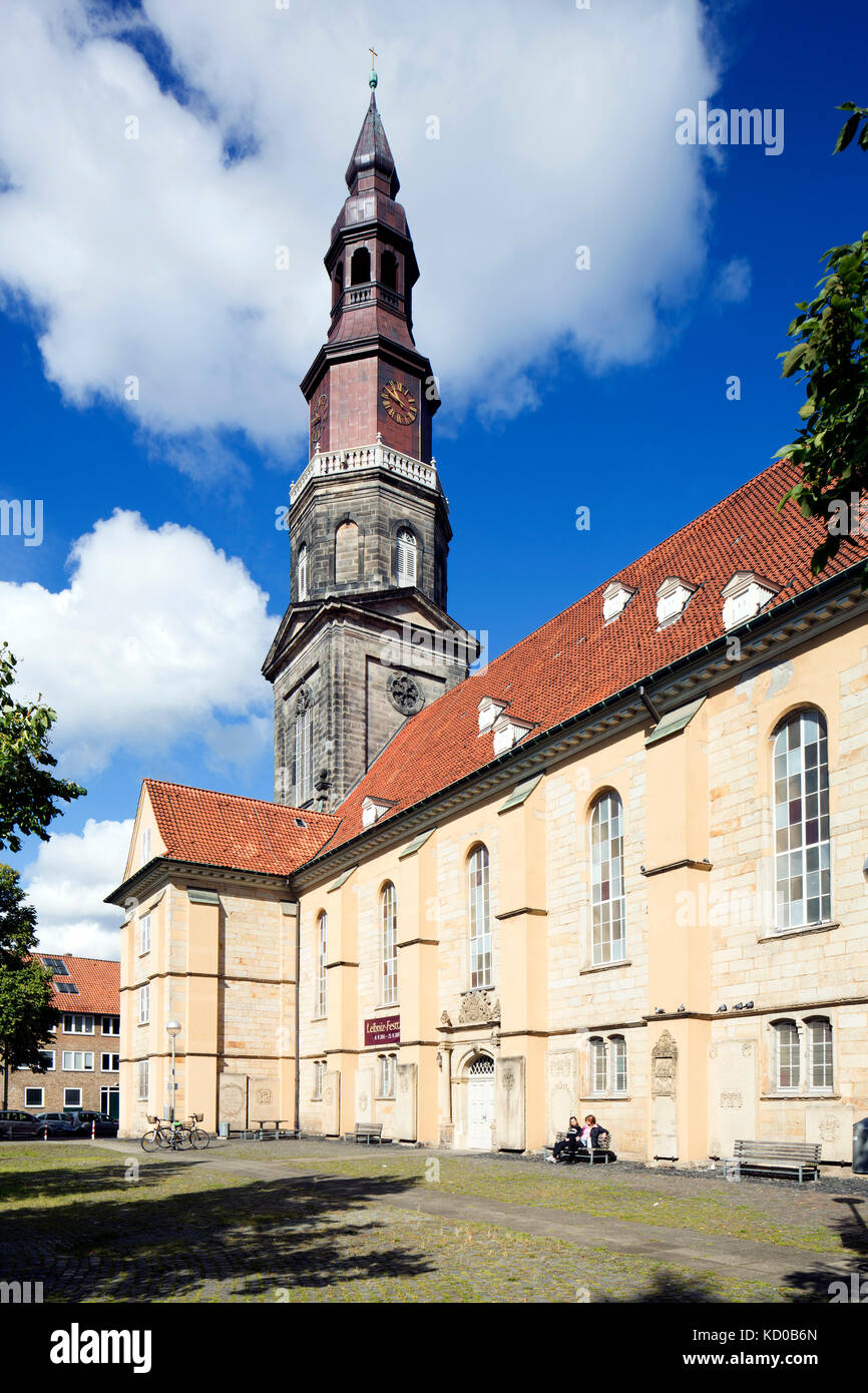 Neustädter Hof- und Stadtkirche St. Johannis, Calenberger Vorstadt, Hannover, bassa Sassonia, Germania Foto Stock