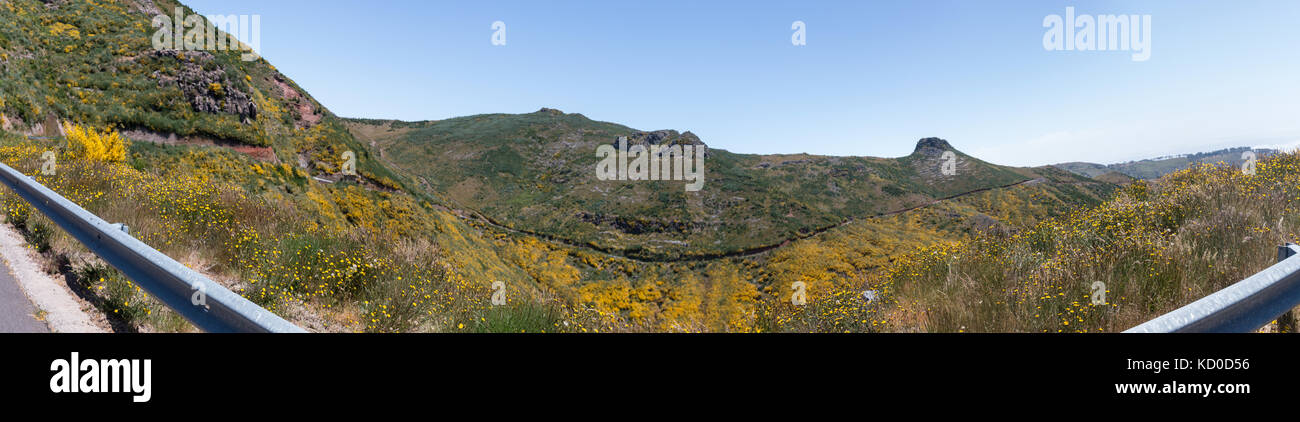 Paul da Serra plateau paesaggio, situato nell' isola di Madeira, Portogallo. Foto Stock