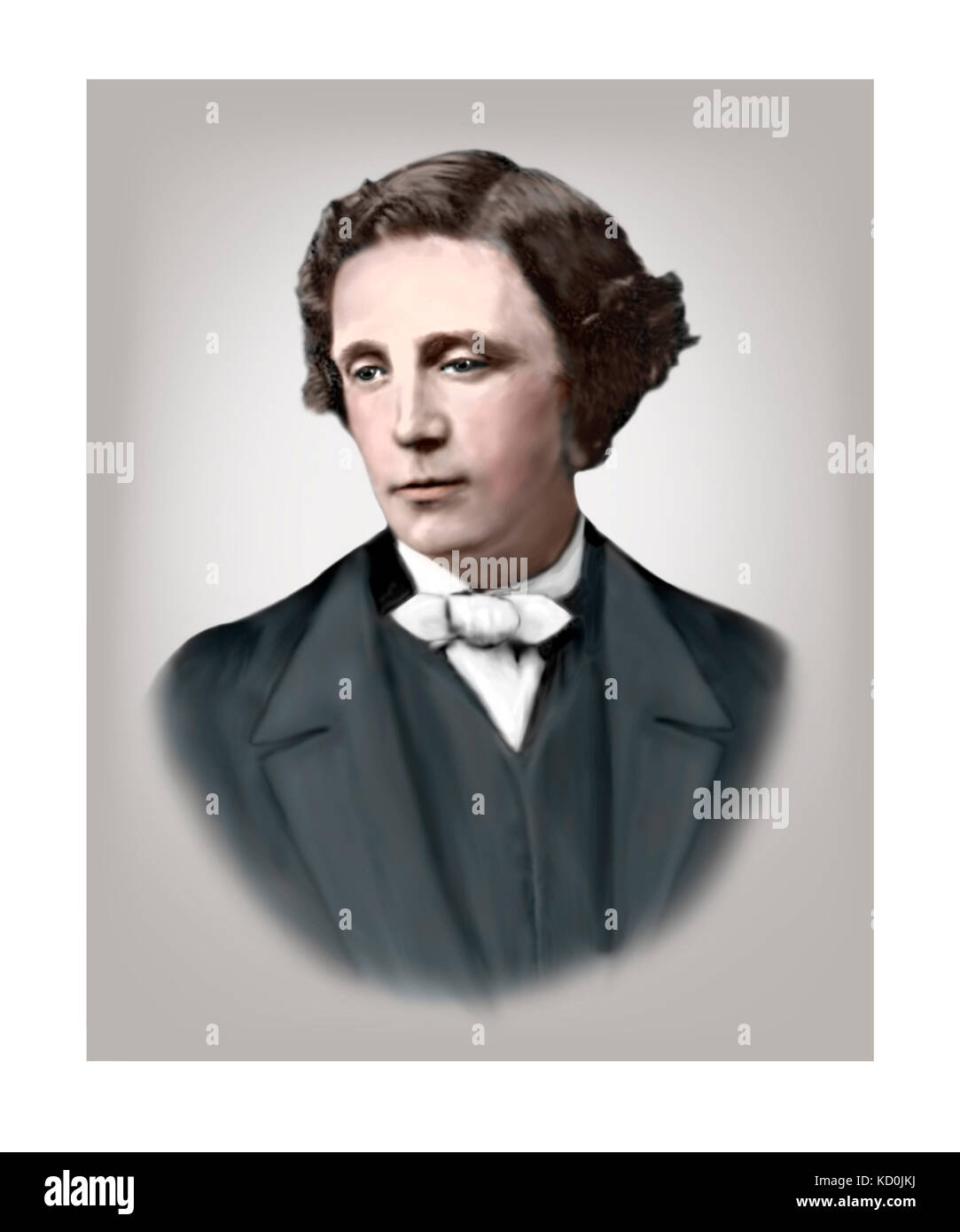 Lewis Carroll, 1832 - 1898, scrittore inglese, matematico, fotografo, logicista, preside anglicano Foto Stock