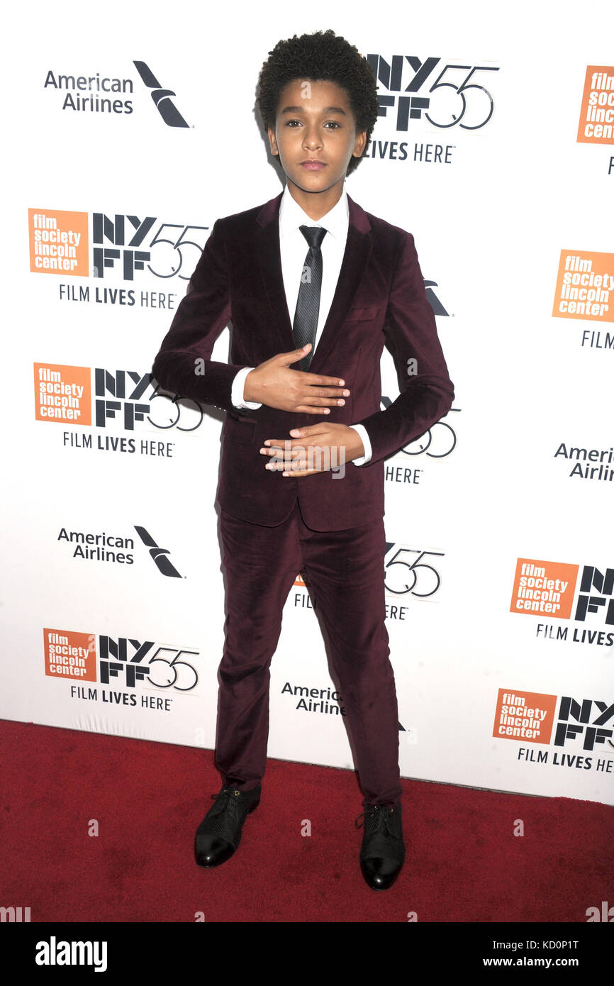 Jaden Michael partecipa alla premiere "Wonderstruck" durante il 55° New York Film Festival all'Alice Tully Hall il 7 ottobre 2017 a New York City. | utilizzo in tutto il mondo Foto Stock