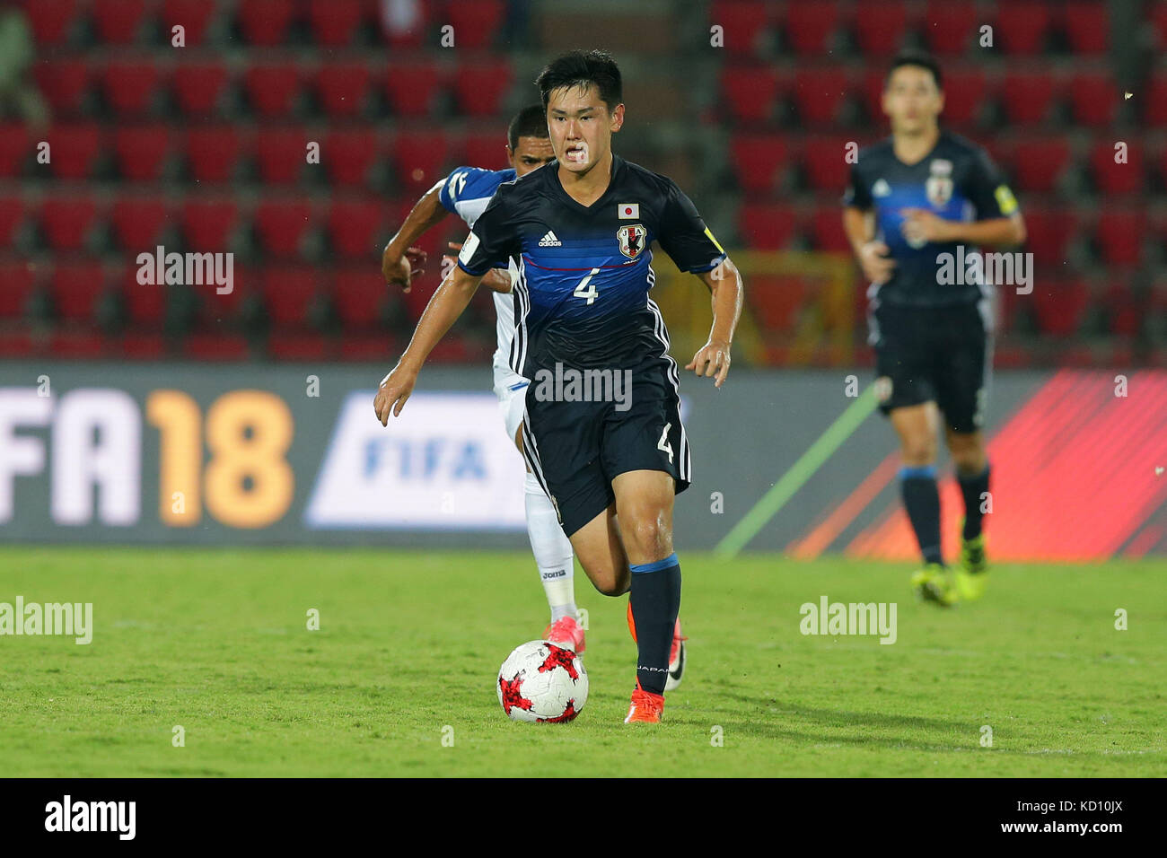 Guwahati, India. 8 ottobre 2017. Rei Hirakawa (JPN) calcio: Coppa del mondo FIFA U-17 India 2017 gruppo e partita tra Honduras 1-6 Giappone allo stadio Indira Gandhi di Guwahati, India . Crediti: AFLO/Alamy Live News Foto Stock