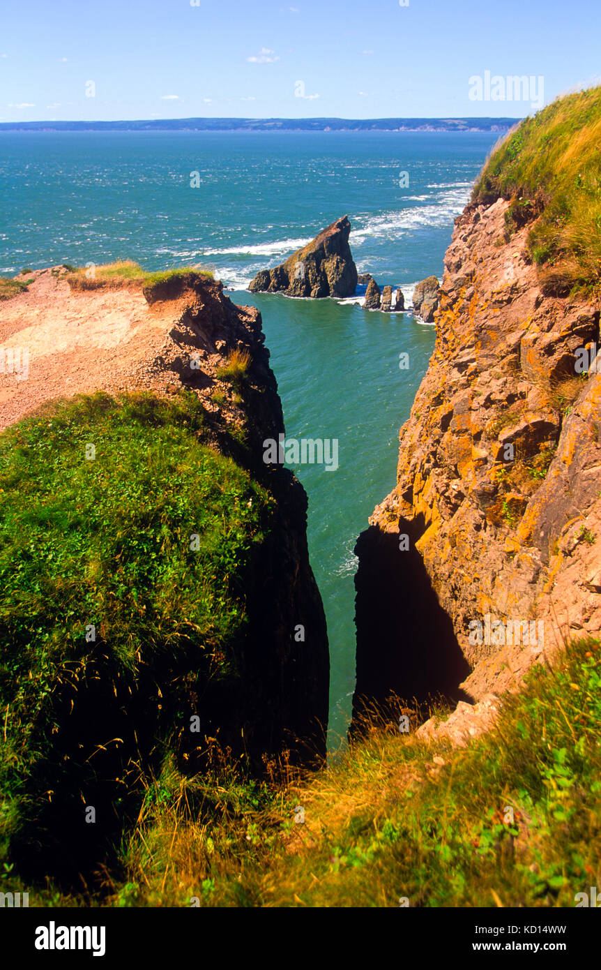Cape split, baia di Fundy, Nova Scotia, Canada Foto Stock
