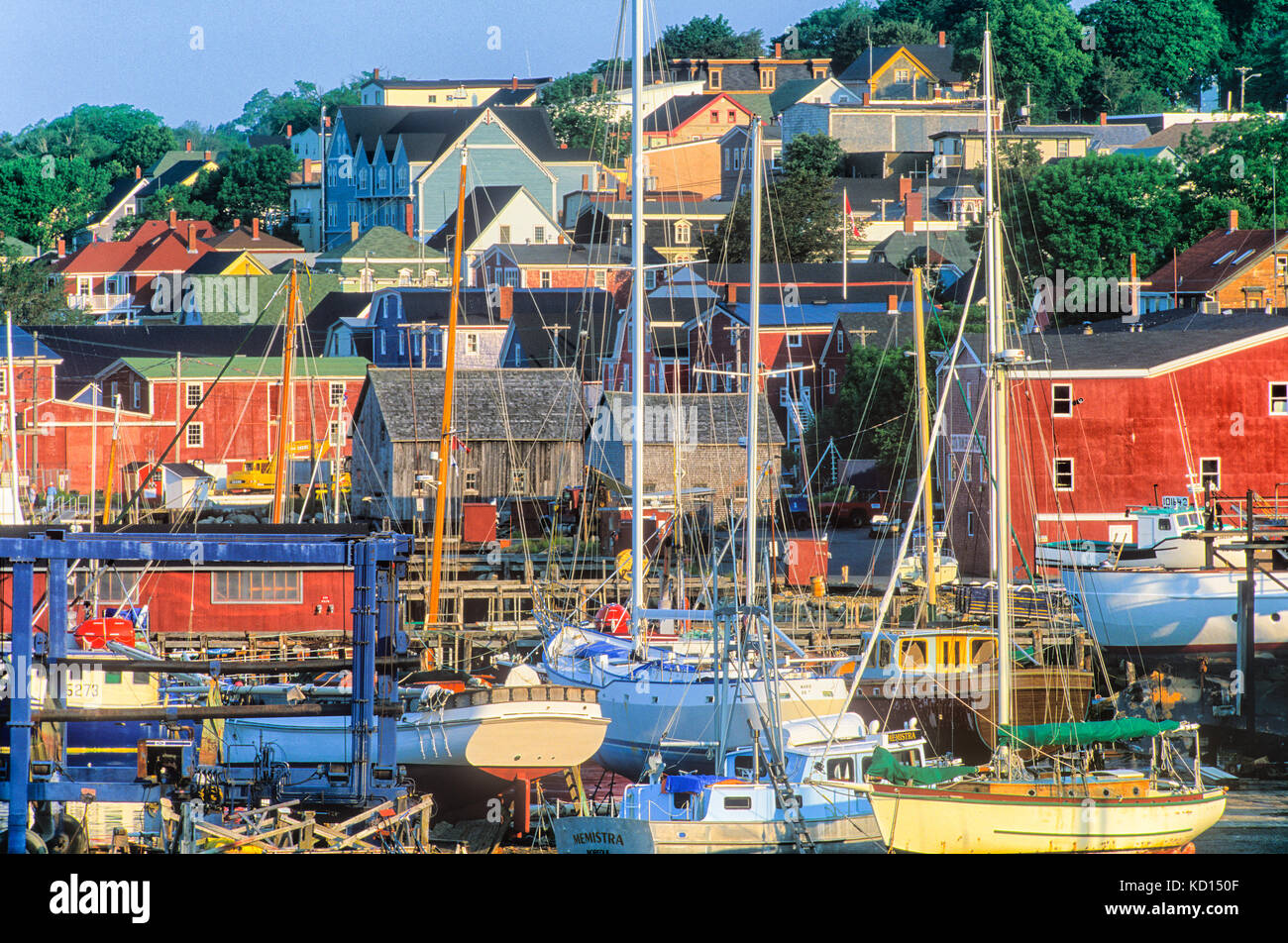 Lunenburg, sito patrimonio mondiale dell'unesco, Nova Scotia, Canada Foto Stock