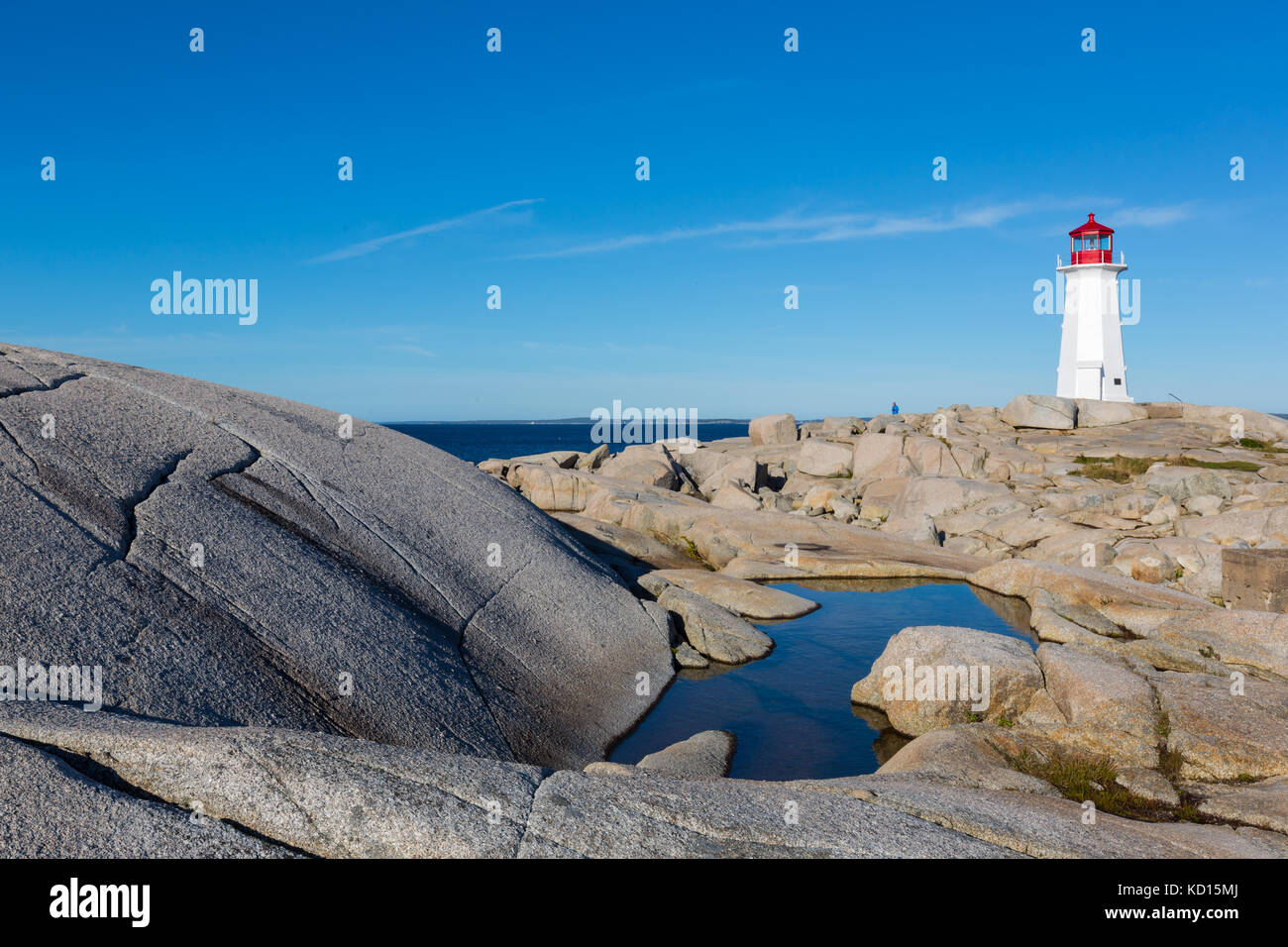 Faro, peggys cove, Nova Scotia, Canada Foto Stock