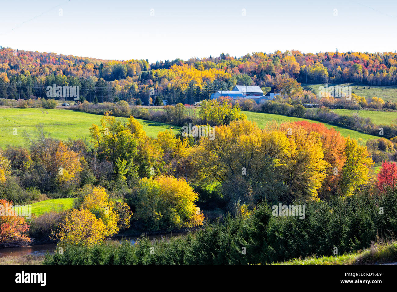 Fiume kennebecasis, New Brunswick, Canada Foto Stock