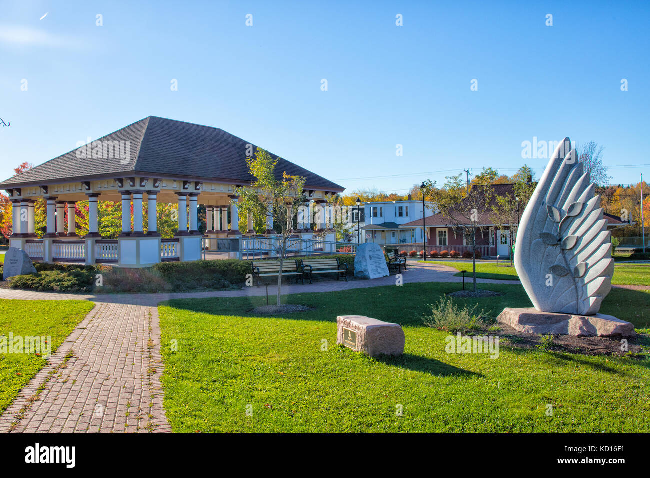 Town Square, Hampton, New Brunswick, Canada Foto Stock