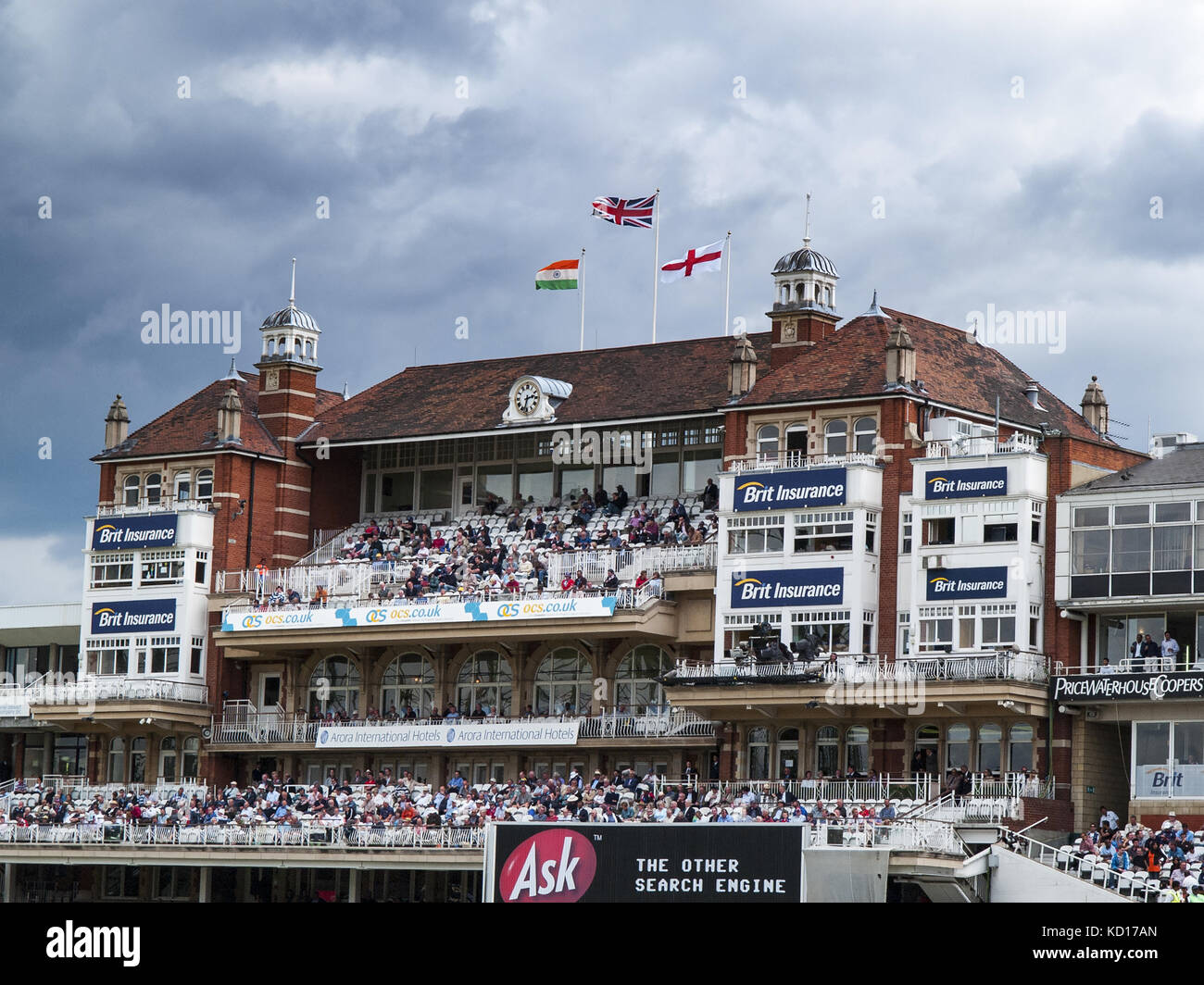 The Pavilion - 3rd test Against India - The Oval, 2007 Foto Stock