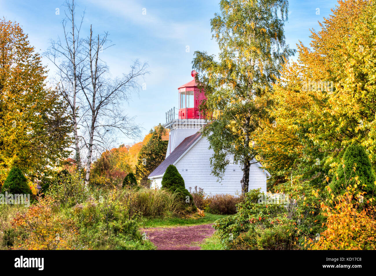 St. martins lighthouse intereptive center, New Brunswick, Canada Foto Stock