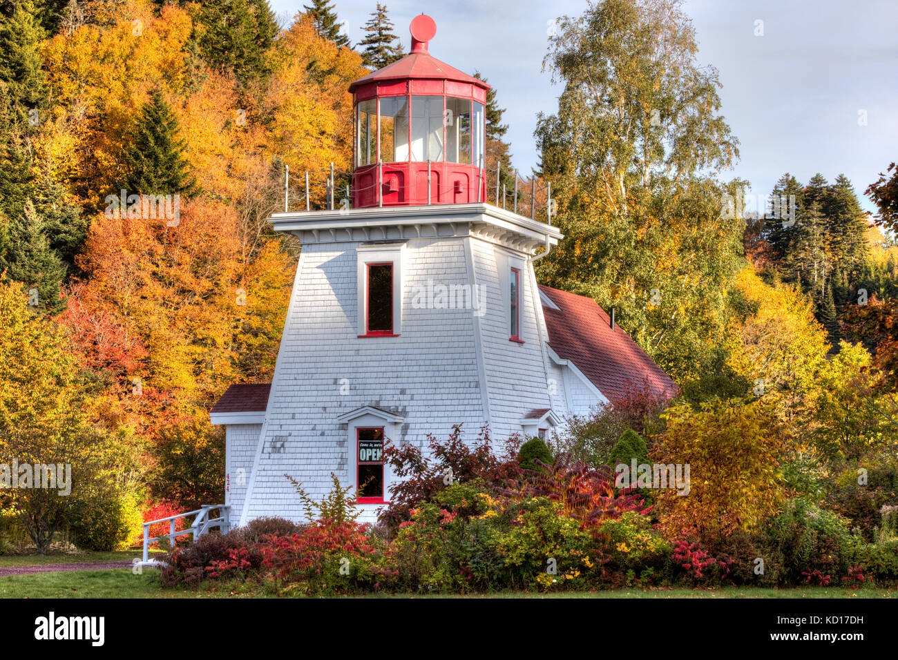 St. martins lighthouse intereptive center, New Brunswick, Canada Foto Stock
