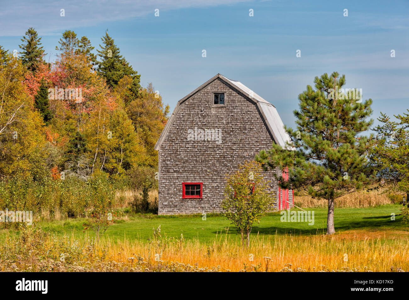 Granaio, spence cove, botsford, westmorland County, New Brunswick, Canada Foto Stock