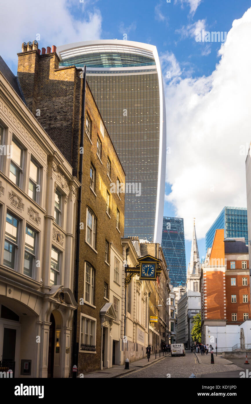Visualizza la ricerca di Santa Maria in Colle, City of London antica Lane, London, Regno Unito Foto Stock