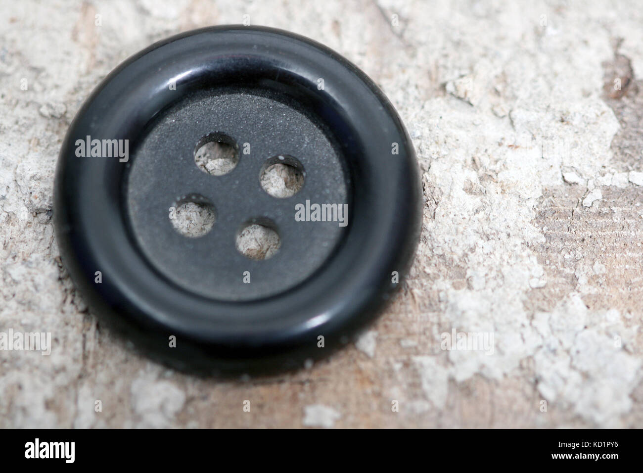 Immagine del vecchio usato pulsante sweing Foto Stock