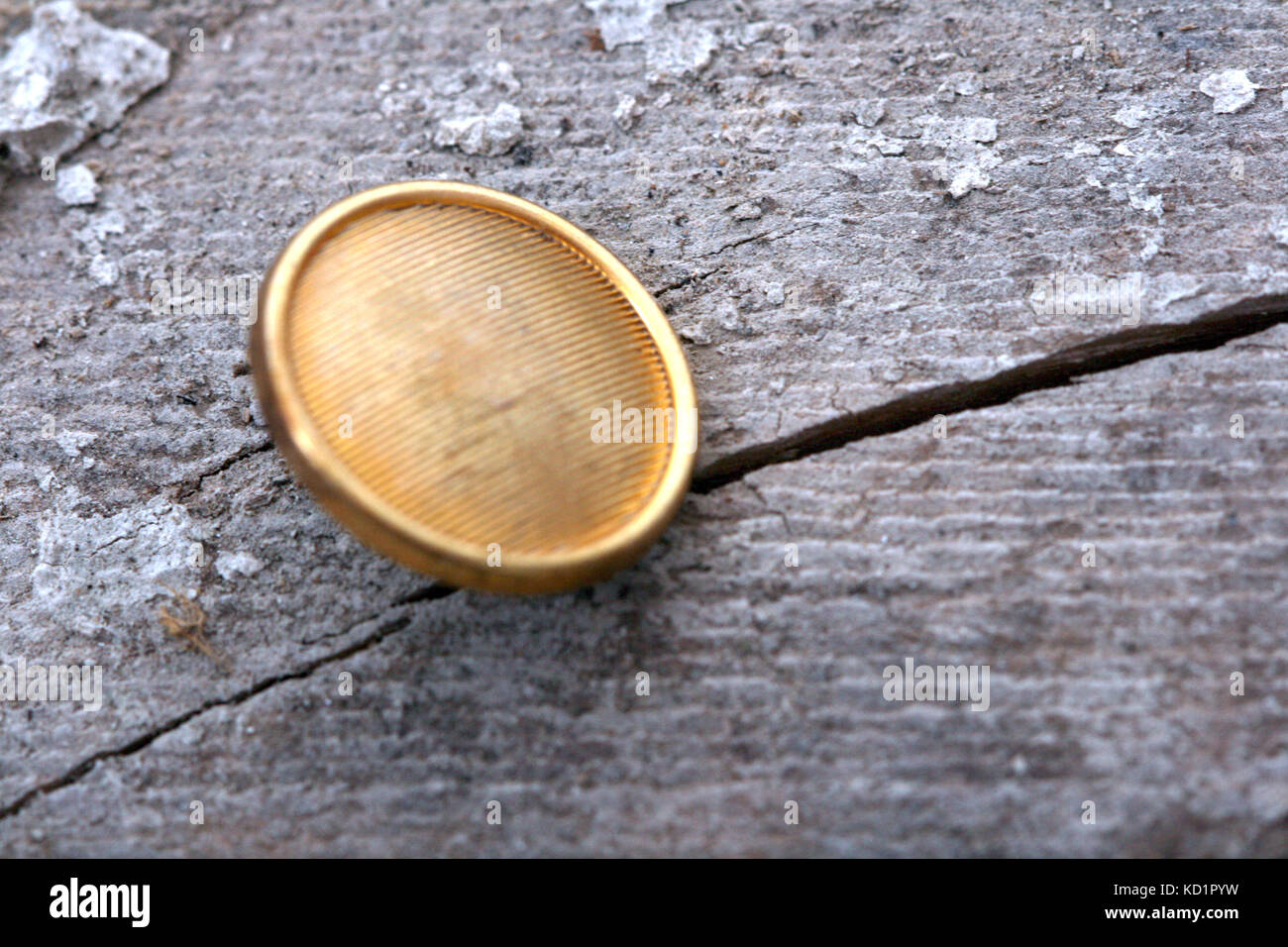 Immagine del vecchio usato pulsante sweing Foto Stock