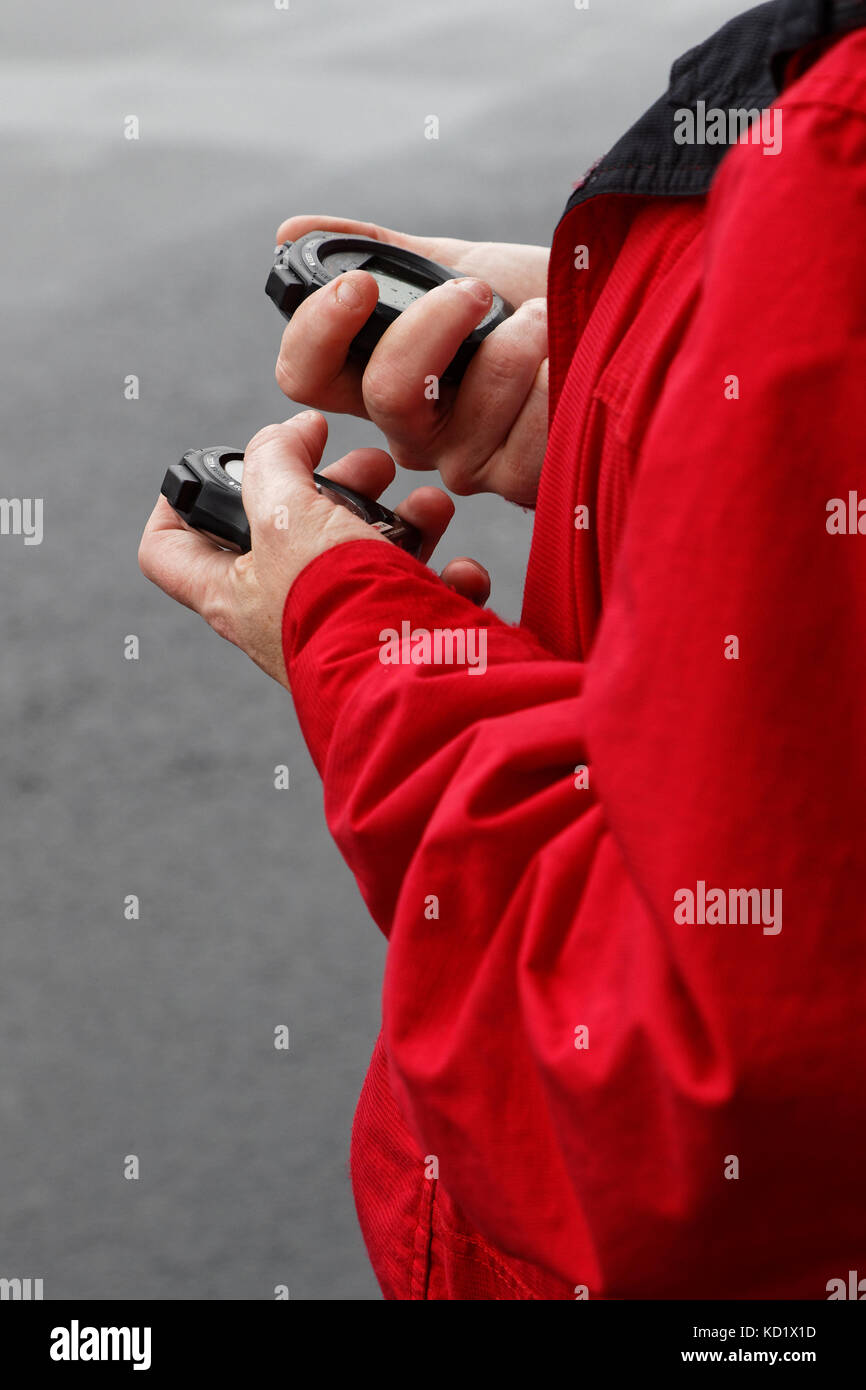 MAGNY-COURS, FRANCIA, 1 Luglio 2017 : Prendendo volte. Il primo storico francese Grand Prix avviene a Magny-Cours con un sacco di antico sport e per Foto Stock