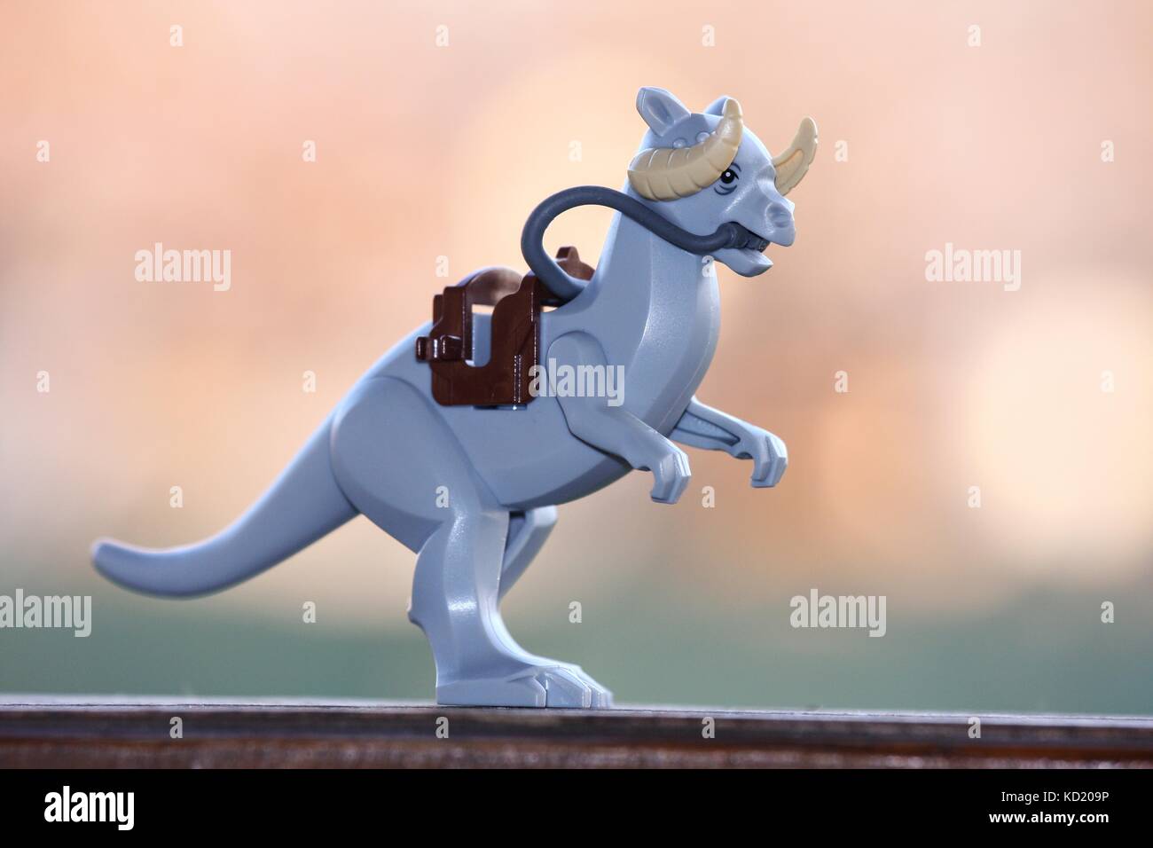Lego Star Wars Tauntaun minifigure. Animale dal pianeta Hoth. Foto Stock