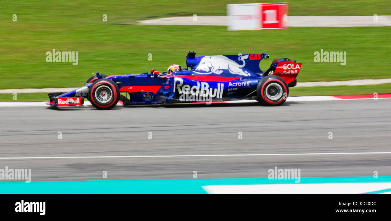 F1 finale di gara sul circuito di Sepang team Redbull Foto Stock