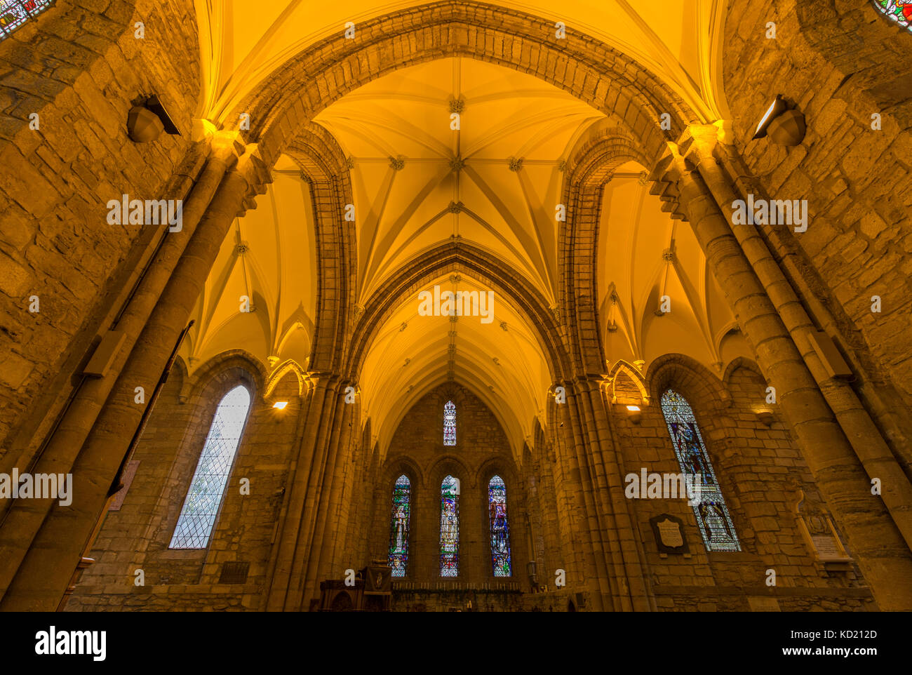 Dornoch Cathedral archi Foto Stock